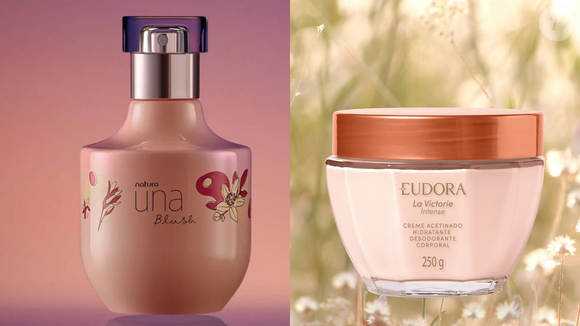 Perfume: Una Blush (Natura) 75 ml | R$ 319,90 + Hidratante: La Victorie Intense (Eudora) 250g | R$ 109,90 = a combinação sofisticada que exala feminilidade