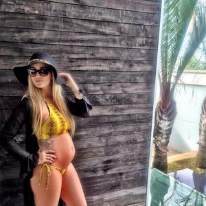 Aline Gotschalg experimentou mudanças importantes em seu corpo durante a gestação