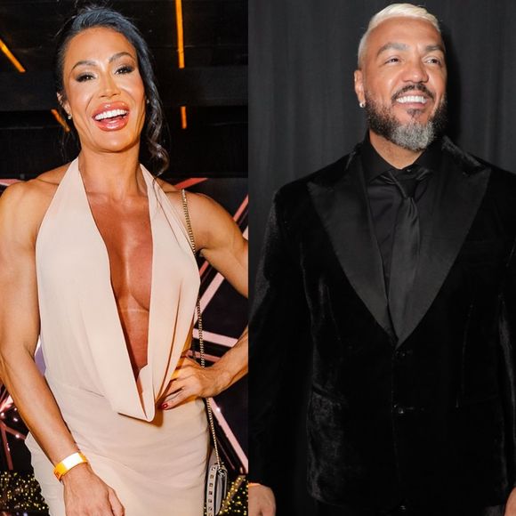 Após encontro de Gracyanne Barbosa e ex-marido, Belo, na festa de Leo Dias, namorada do cantor reage: 'Viver a vida...'