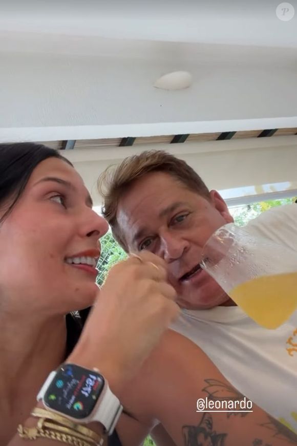 Ana Castela divertiu os fãs ao interagir com Leonardo