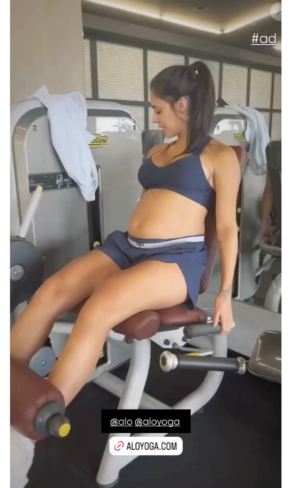 Bruna Biancardi também se dedica ao leg press e cadeira extensora no dia a dia
