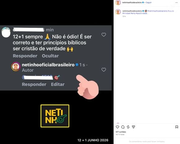 Internado com câncer, Netinho usou a expressão '12 +1' para não falar o número 13
