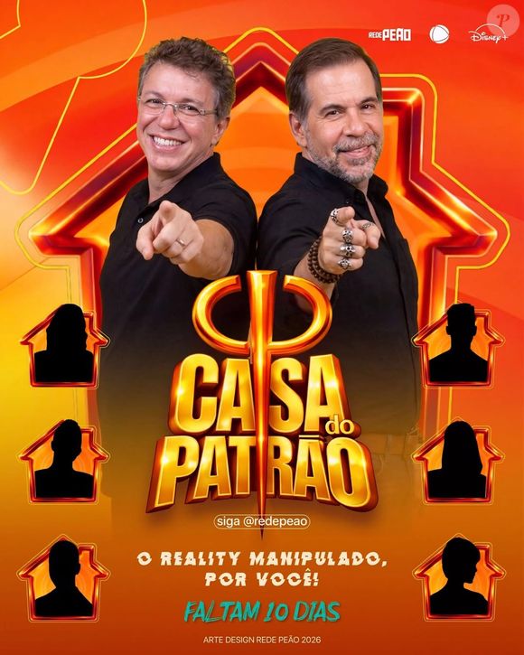 Leandro Hassum com Boninho: apresentador e criador apostam em formato inédito no reality ‘Casa do Patrão’