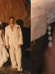 Vestido de noiva com crochê feito pela avó, cerimônia íntima no Cariri paraibano e forró com fogueira: Juliette se casa com Kaique em casamento que une tradição nordestina e afeto de família