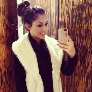 Nesta foto, Bruna Biancardi estava com cabelo longo e escuro