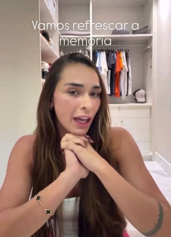 Ex de Léo Pereira, Tainá publicou um vídeo expondo o jogador do Flamengo e detonando sua postura como pai