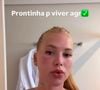 Virginia Fonseca mostrou aos seguidores como ficou seu rosto após passar por tratamento a laser