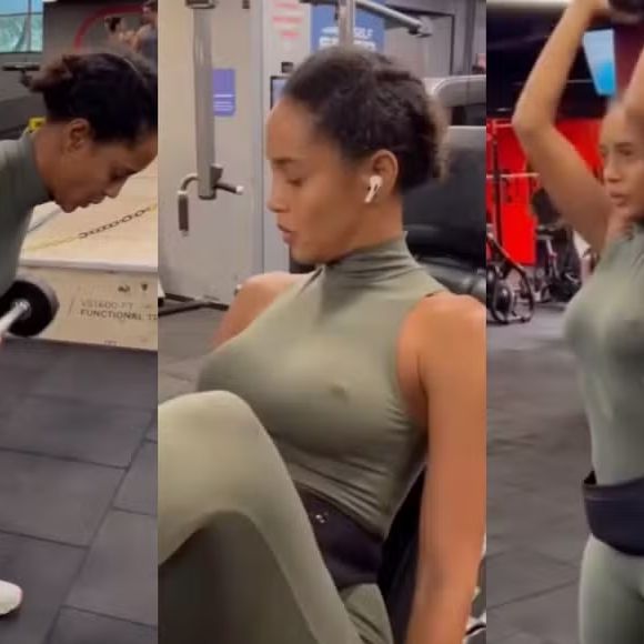 Taís Araújo aparece fazendo musculação aos 47 anos: atriz aposta em exercícios de força e treino de luta como parte dos cuidados com a saúde