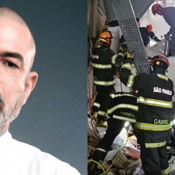 Restaurante com cardápio assinado por Henrique Fogaça sofre desabamento (08 de outubro): Três funcionários ficaram soterrados nos escombros
