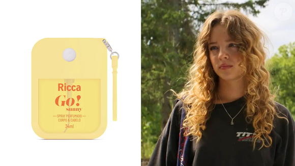 Leve, espontânea e cheia de energia, Oona combina com o Go! Sunny, da Ricca. A fragrância aposta em um frescor vibrante e uma atmosfera ensolarada que conversa com o jeito alegre da personagem