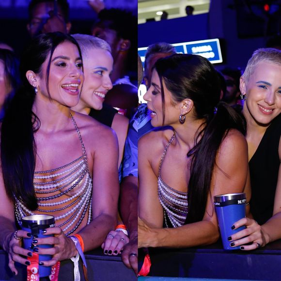 Ex-noiva de Vitória Strada, Marcella Rica é fotografada em clima de romance com atriz na Sapucaí; veja fotos