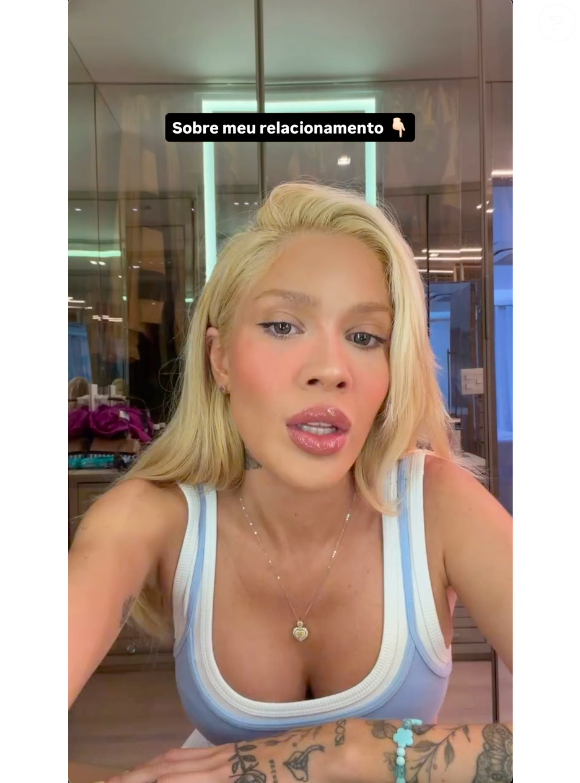 Karoline Lima gravou um vídeo em seus stories do Instagram contando o motivo pelo qual o relacionamento terminou