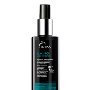 Protetor Térmico Amino (Truss) | R$ 174,79 - Proteção de até 80% contra o calor e fios mais hidratados fazem do Protetor Térmico Amino um aliado essencial na finalização da franja