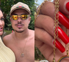 Gente... Recém-casada, Andressa Urach presenteia marido com colar feito do próprio sangue menstrual: 'Símbolo de fertilidade'