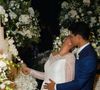 Vestido de noiva da filha de Tom Cavalcante, Maria Cavalcante aliou o clássico e o sofisticado
