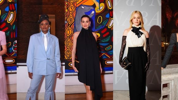 Tweed romântico, preto sofisticado e alfaiataria chique nos looks: 25 fotos do que as famosas usaram em baile de gala da Pinacoteca