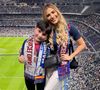 Ex-cunhada de Virgínia Jéssica Costa e o filho, Noah, estavam na torcida do Barcelona em clássico espanhol