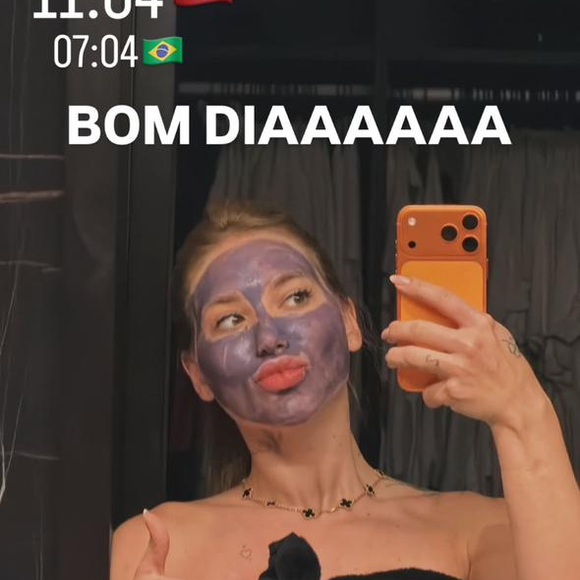 Virgínia Fonseca voltou a movimentar as redes sociais, mas não por uma nova aparição com Vinícius Jr., mas com uma máscara roxa no rosto