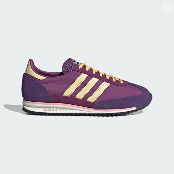 O novo SL 72 OG da Adidas aposta no visual retrô com tons inspirados em “chopp de vinho” e já conquista mulheres que amam conforto elegante com jeans