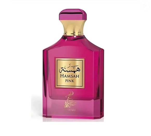 Hamsah Pink mistura flores, crème brûlée, oud e açúcar mascavo em fragrância gourmand oriental perfeita para quem ama perfumes marcantes