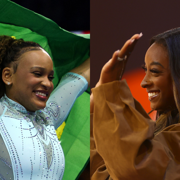 Nem Simone Biles conseguiu! Aos 27 anos, Rebeca Andrade conquista 3º ouro no salto e chega a 10 medalhas em Mundiais sob olhar da rival: 'Importante para mim e para todas'