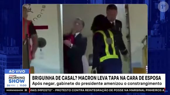 Presidente da França levou tapa da mulher durante briga na chegada ao Vietnã