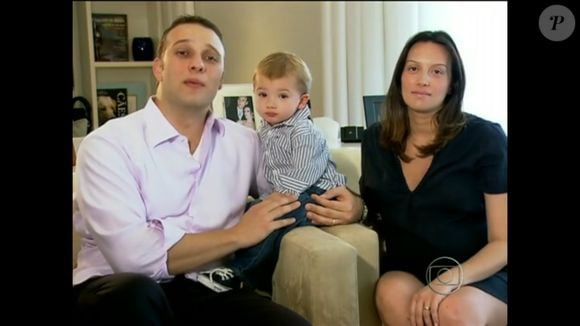 Filho de Francisco Cuoco, Rodrigo também apareceu com família na homenagem feita pela Globo