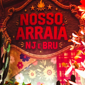 O 'Nosso Arraiá NJ e BRU' ganhou uma decoração inspirada nas tradicionais festas de São João, com bandeirinhas, casinhas cenográficas, girassóis e elementos caipiras