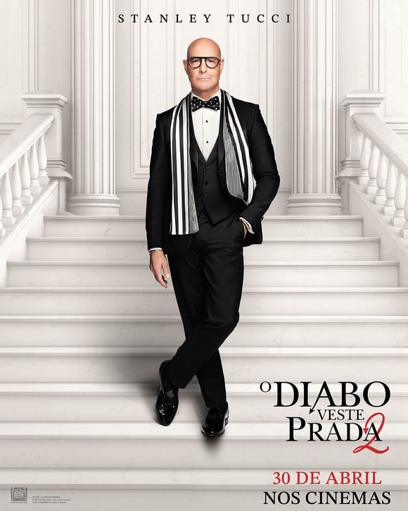 Aos 65 anos, Stanley Tucci vive o Nigel em 'O Diabo Veste Prada 2'