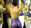Mileide Mihaile usou um tule importado transparente em festa para ser coroada rainha de bateria da Unidos da Tijuca para o carnaval 2026