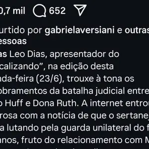 Leo Dias, através de seu perfil no Instagram, destacou que ‘a principal preocupação por parte do intérprete é a questão da administração dos bens do menor’