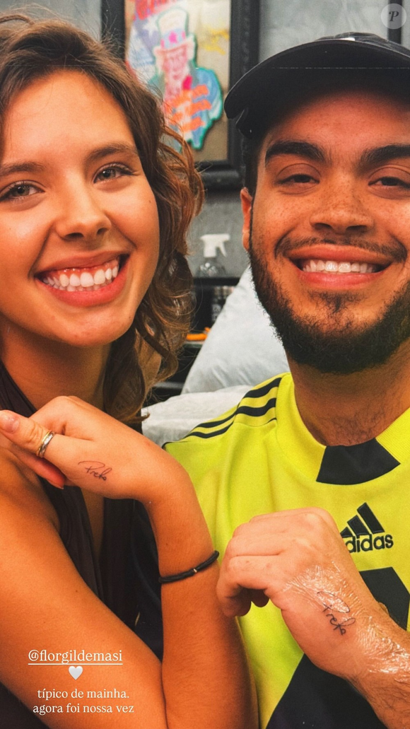 Francisco e Flor Gil tatuaram o nome de Preta Gil na caligrafia da própria artista