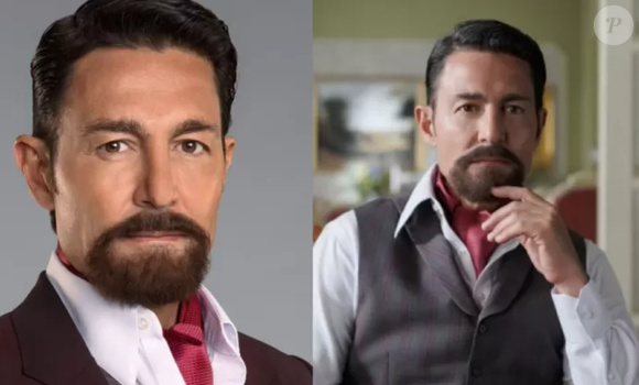 Fernando Colunga em fotos de divulgação de 'El Conde: Amor y Honor', da Telemundo (2024).