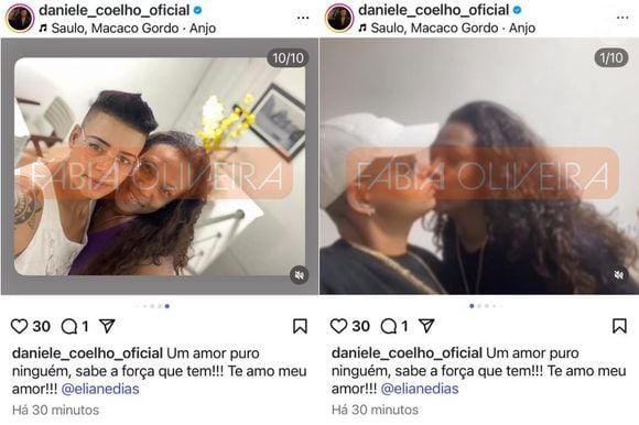 A jornalista Fábia Oliveira teve acesso às fotos de Eliane Dias com suposta amante