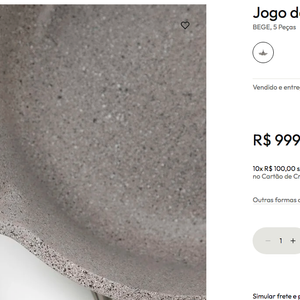 O Jogo de Panelas Home Style Malta está disponível no site da Camicado por R$ 999,99