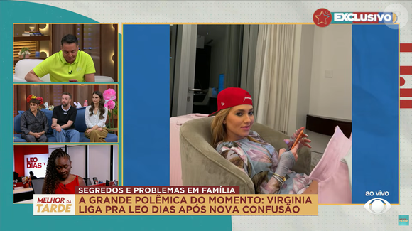 Durante a exibição do 'Melhor da Tarde', Leo Dias revelou um momento curioso da ligação com a Virgínia Fonseca
