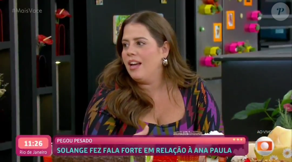 Tati Machado: ‘Mesmo que você goste da Solange, você tem que ter a noção de que existem coisas que não podem ser faladas em hipótese alguma’