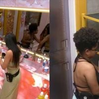Treta de chinelo no 'BBB 26': Milena limpa sandália de Jonas e Jordana entra na confusão para provocar Samira