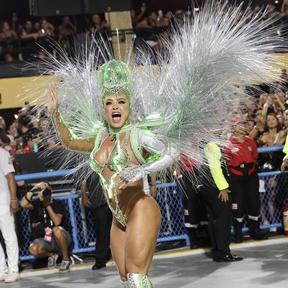 Fabíola de Andrade revelou para a imprensa na Sapucaí que irá visitar o marido nesta quarta (05)