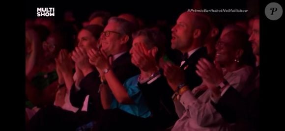 O público foi à loucura com o vídeo que mostra William reagindo ao dueto brasileiro no Earthshot Prize