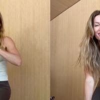 'Meu abdômen está muito mais forte do que era antes': os 5 exercícios rápidos que Gisele Bündchen inclui na rotina para ter barriga tonificada após parto do 3º filho