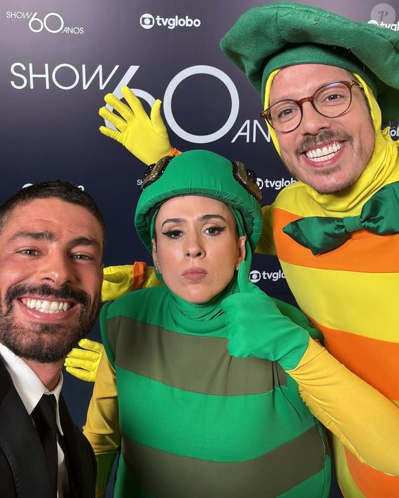 Cauã Reymond postou foto com Tatá Werneck e Fábio Porchat nesta terça-feira (29)