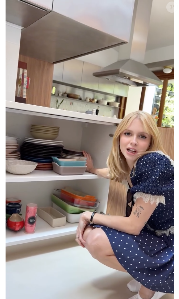 Isa Scherer mantém armários marrons e com detalhes em inox na cozinha