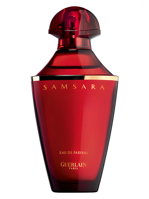 A história do Samsara, da Guerlain, começa com uma inspiração romântica. O perfumista Jean-Paul Guerlain criou a fragrância para uma mulher especial em sua vida. Segundo a página da marca, "Ele fez para a mulher de sua vida, que não usava nenhum perfume". A criação combina ingredientes preciosos e tem uma proposta associada ao amor sagrado