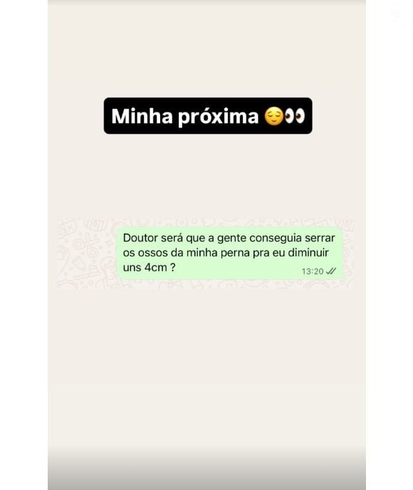 Rico Melquíades revelou intenção de nova cirurgia: serrar os ossos das pernas