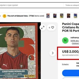 Essa outra versão exclusiva e raríssima de Cristiano Ronaldo, vendida apenas nos EUA e Canadá, chega a ser comercializada por quase R$ 10 mil