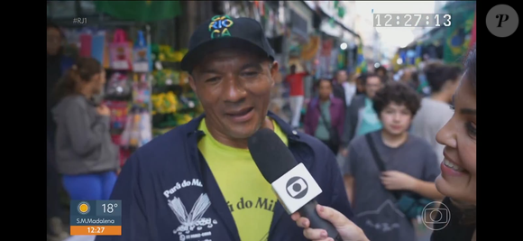 Após prever o empate do Brasil na estreia da Copa do Mundo, o vendedor Pará do Milho voltou ao RJ1 e fez uma nova aposta: vitória por 3 a 1 contra o Haiti, com gol de Endrick