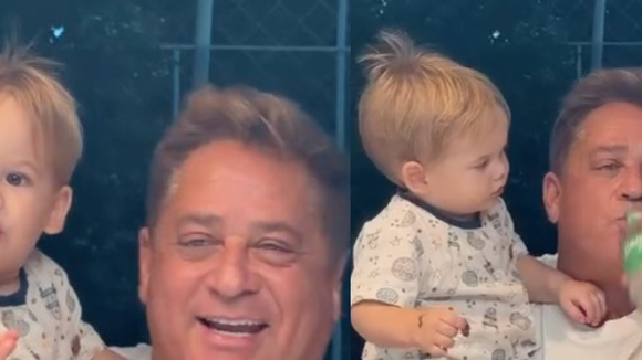 Leonardo é acusado de dar álcool ao neto de 1 ano e divide opiniões: 'Se fosse a Virgínia, já teriam chamado o conselho tutelar’