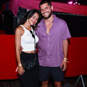 Bruno Gissoni e Yanna Lavigne no Ensaios da Anitta na Marina da Glória, Rio de Janeiro, neste último sábado, 8 de fevereiro de 2025