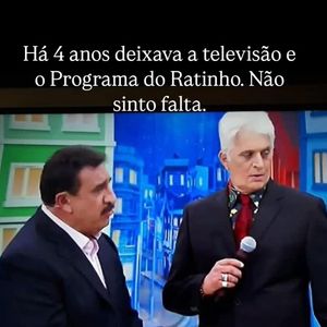 Ney Inacio fez o desabafo em uma postagem, onde ele afirmava não sentir falta da atração e da televisão, depois de quatro anos afastado